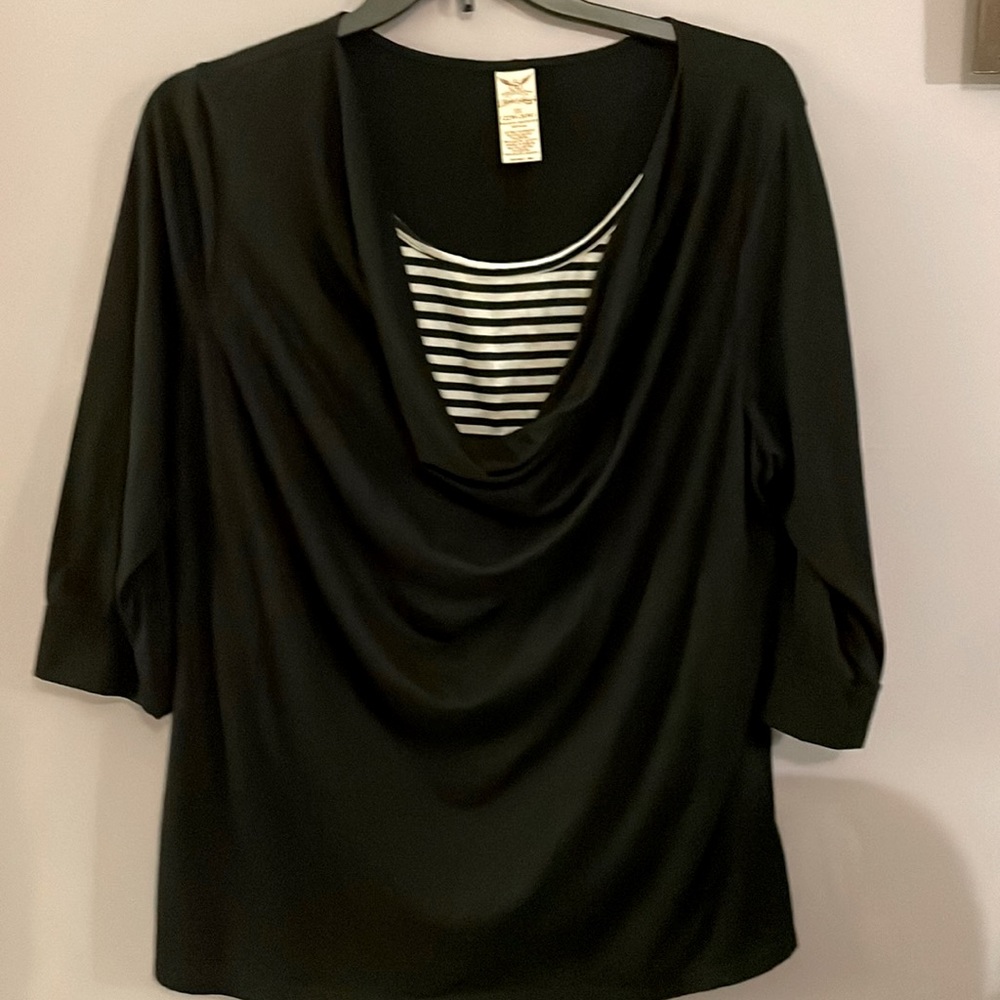 Faded glory black blouse Size 3X